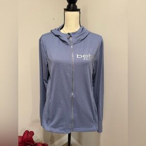 Bebe Sport Blue Zip Up  Hoodie